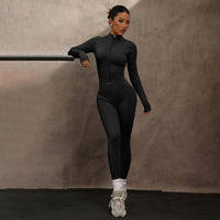 Fitness Scrub Sports Yoga Suit Trousers Workout Long Sleeve Coat