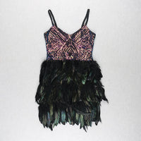 Fashion Suspenders Sleeveless Tight Sequins Dress