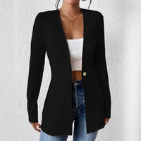 Korean Fashion Temperament V-neck Long Sleeve Small Suit Jacket