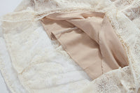 Heavy Industry Crocheted Lace Temperament Embroidered Court Dress