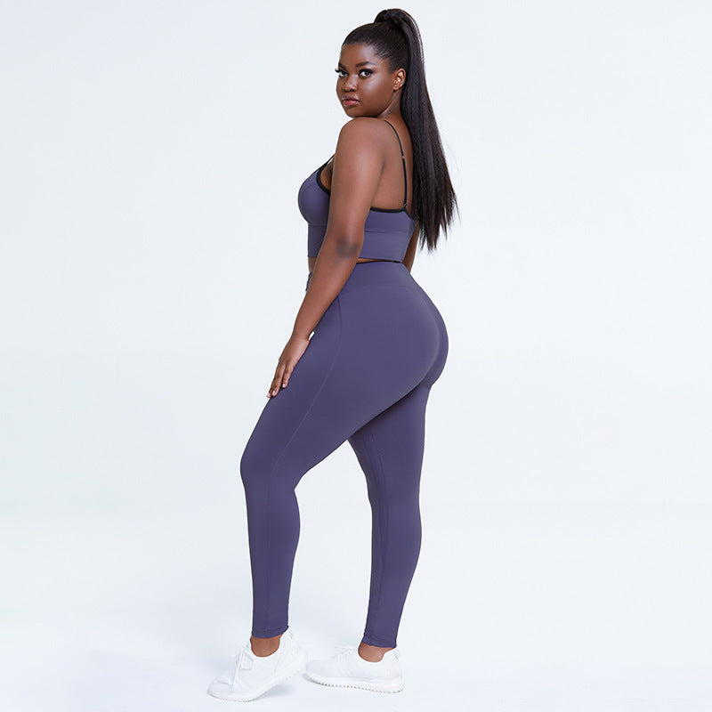 Sexy Bra Hip Trousers Bodybuilding Suit European And American Women