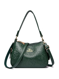 Soft Leather Textured Ethnic Style Simple Versatile Large Capacity Shoulder Messenger Bag