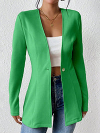 Korean Fashion Temperament V-neck Long Sleeve Small Suit Jacket