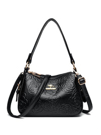 Soft Leather Textured Ethnic Style Simple Versatile Large Capacity Shoulder Messenger Bag