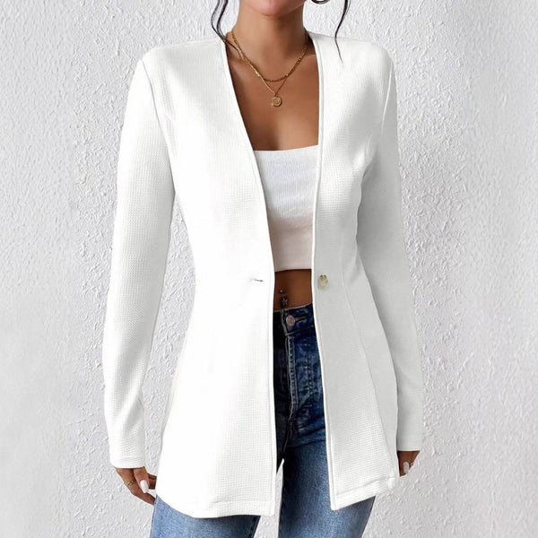 Korean Fashion Temperament V-neck Long Sleeve Small Suit Jacket