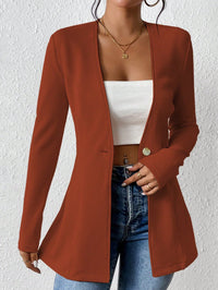 Korean Fashion Temperament V-neck Long Sleeve Small Suit Jacket