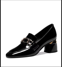High Heel Pumps Women's Soft Leather Patent Leather Shoes