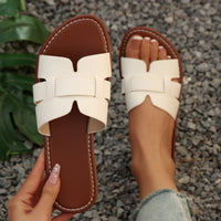 Plus Size Open Toe Flat Cool Women's Slippers