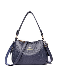 Soft Leather Textured Ethnic Style Simple Versatile Large Capacity Shoulder Messenger Bag
