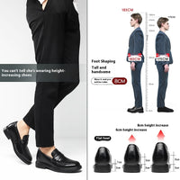 Increased By Slip-on Business Casual Leather Shoes
