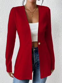 Korean Fashion Temperament V-neck Long Sleeve Small Suit Jacket