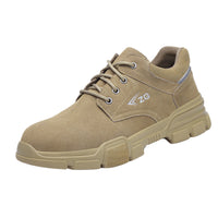 Anti-smashing And Anti-stab Safety Shoes Genuine Leather Wear-resisting Steel Toe Cap