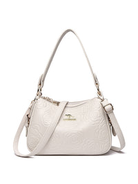 Soft Leather Textured Ethnic Style Simple Versatile Large Capacity Shoulder Messenger Bag